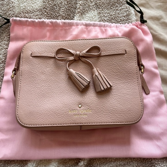 Kate Spade Blush Crossbody Bag with Tassels - Picture 3 of 4